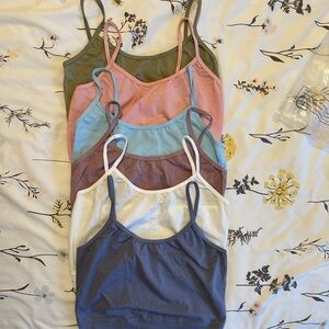 NWT Stylish Women's Camisole Crop Tops - Multi-Color Pack Size Small